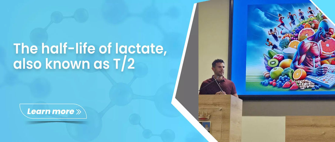 The half-life of lactate, also known as T/2